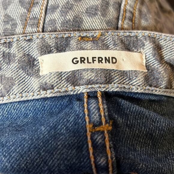 GRLFRND Blaire Mini Pencil Skirt in Wild Cat Size 32/14 NWT - Picture 6 of 16